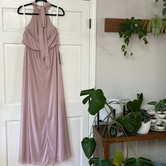 Azazie Bridesmaid Landry Maxi Dress‎ Vintage Rose Size A8 New With Tags Size 8 - Picture 12 of 12